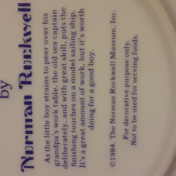 Norman Rockwell -For A Good  Boy- Authentic 1984 Plate Norman Rockwell Museum - Picture 6 of 13